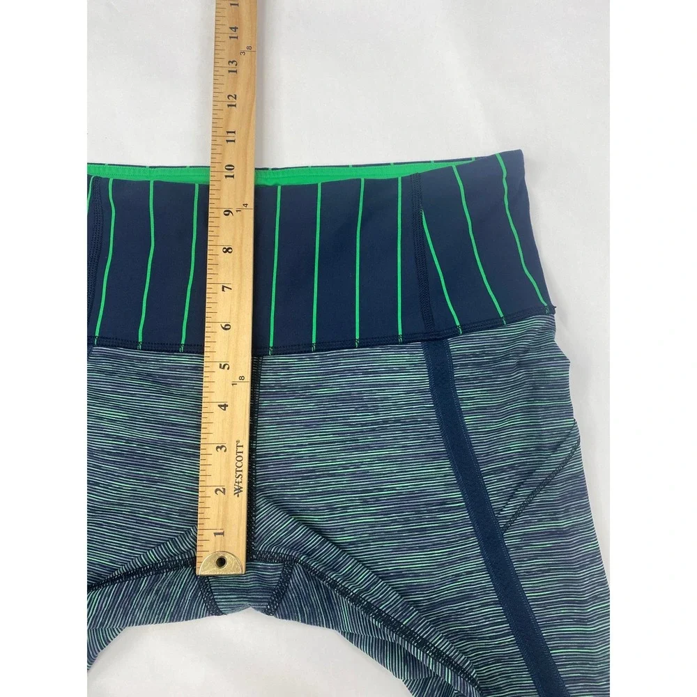 Lululemon Leggings Women's Size 8* Can't Stop Crop Blue Green